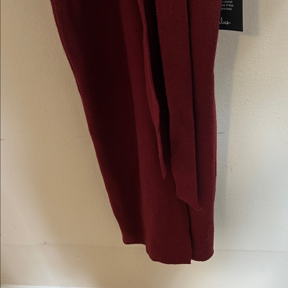 Lulu's Burgundy Long Sleeve Dress - Picture 6 of 9